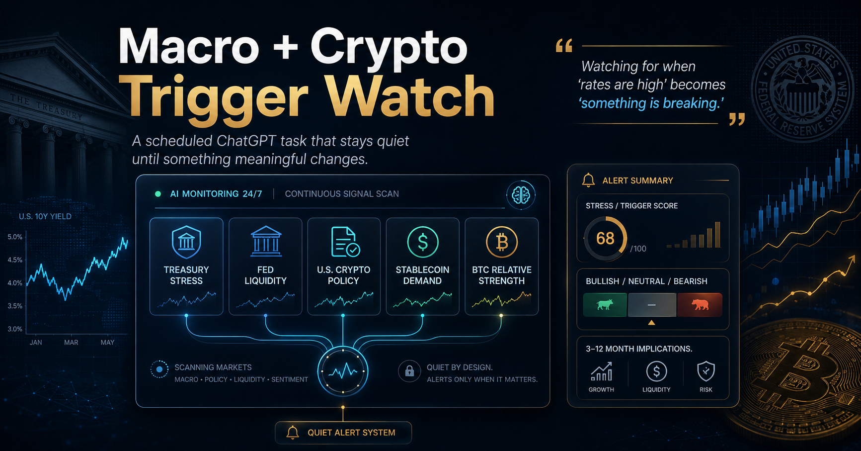 FedWatch — Macro + Crypto Trigger Watch